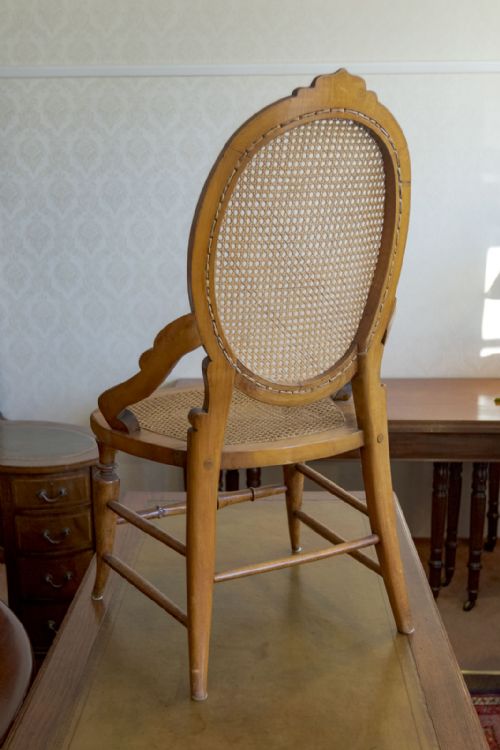 19TH CENTURY SINGLE CHAIR WITH EXCELLENT CANE WOR - ADDITIONAL PHOTO 8