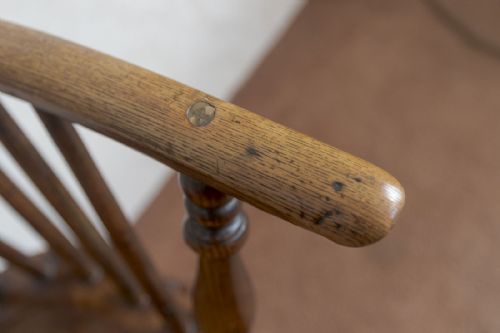 EARLY 19TH CENTURY ASH HIGHBACK WINDSOR CHAIR - ADDITIONAL PHOTO 4