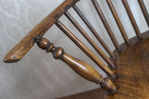 EARLY 19TH CENTURY ASH HIGHBACK WINDSOR CHAIR - ADDITIONAL PHOTO 5