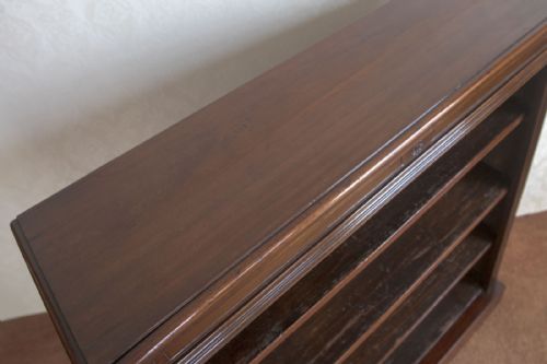 A FINE EXAMPLE OF A GOOD VICTORIAN OPEN BOOKCASE - ADDITIONAL PHOTO 7