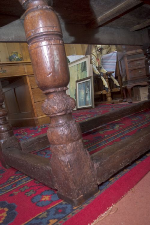OAK REFECTORY TABLE SOME THREE HUNDRED YEARS OLD - ADDITIONAL PHOTO 8