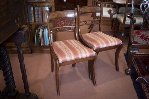 good pair regency period mahogany chairs - CATEGORY: ANTIQUE CHAIRS - DATED 19TH CENTURY