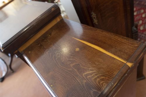 19TH CENTURY LABURNUM WOOD BREAKFRONT BOOKCASE - ADDITIONAL PHOTO 6