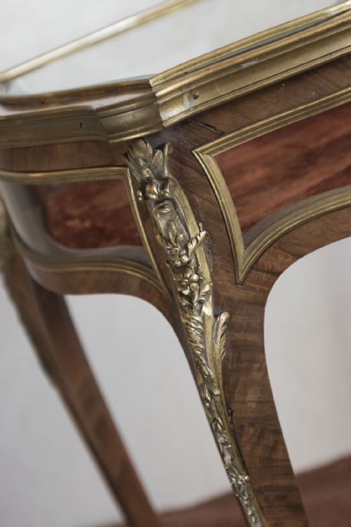 FINE QUALITY 19TH CENTURY KINGWOOD DISPLAY TABLE - ADDITIONAL PHOTO 2