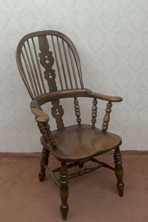 EARLY 19TH CENTURY YORKSHIRE BROADARM WINDSOR CHAIR - ADDITIONAL PHOTO 1