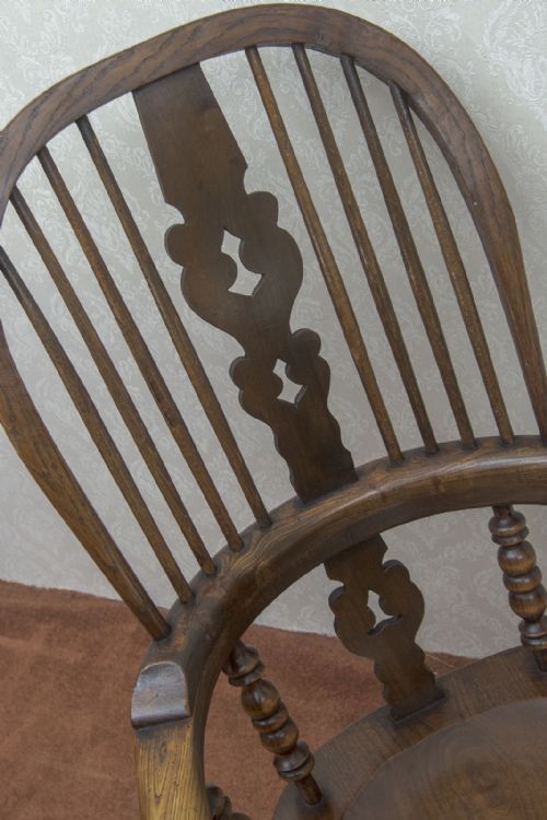 EARLY 19TH CENTURY YORKSHIRE BROADARM WINDSOR CHAIR - ADDITIONAL PHOTO 6