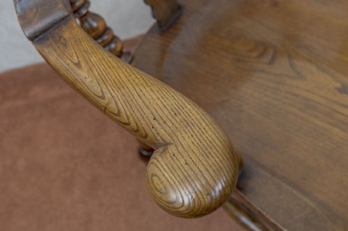EARLY 19TH CENTURY YORKSHIRE BROADARM WINDSOR CHAIR - ADDITIONAL PHOTO 8