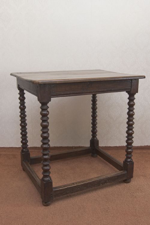 GOOD LATE 17TH OR EARLY 18TH CENTURY OAK SIDE TABLE - ADDITIONAL PHOTO 3