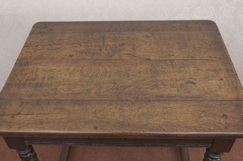 GOOD LATE 17TH OR EARLY 18TH CENTURY OAK SIDE TABLE - ADDITIONAL PHOTO 4