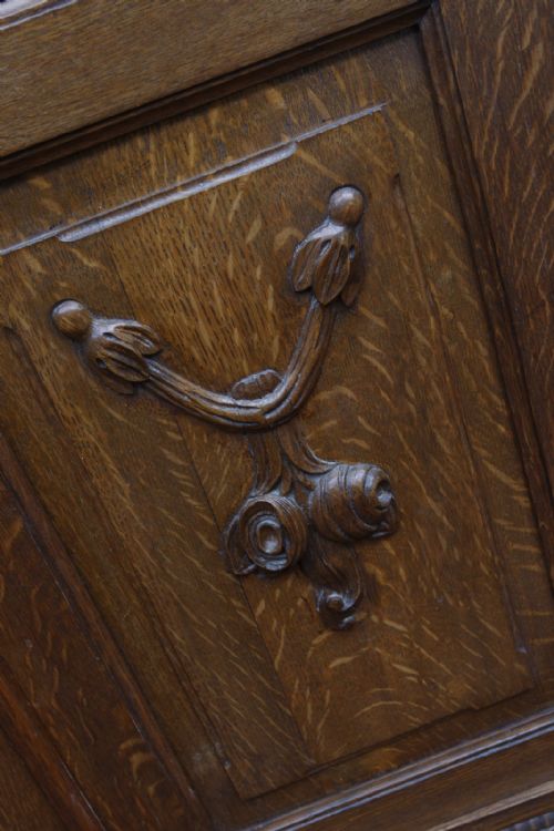 LATE 19TH CENTURY OAK BOOKCASE - ADDITIONAL PHOTO 4