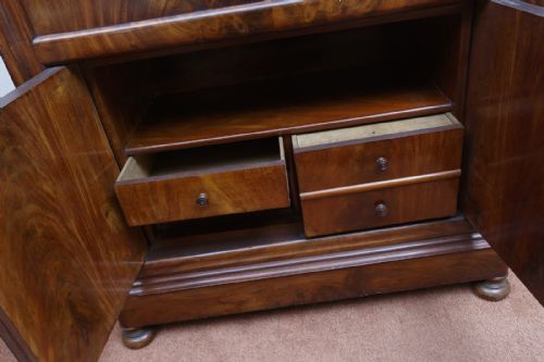 CONTINENTAL MAHOGANY SECRTAIRE ABATTANT - ADDITIONAL PHOTO 5