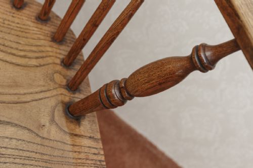 QUALITY ASH WINDSOR CHAIR IN EXCELLENT CONDITION - ADDITIONAL PHOTO 5