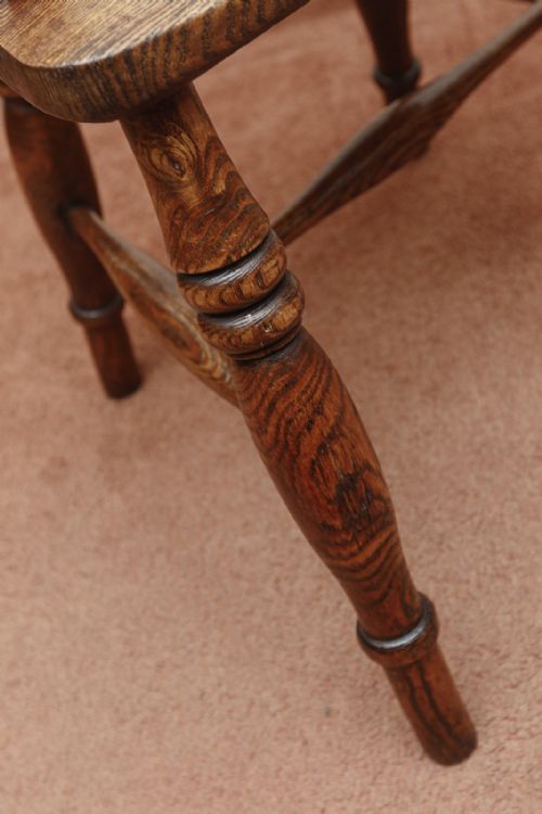 EARLY 19TH CENTURY STICKBACK WINDSOR CHAIR IN ASH - ADDITIONAL PHOTO 3