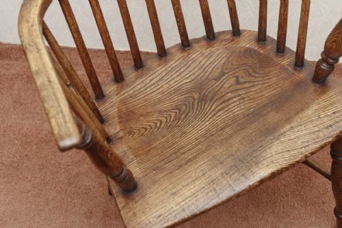 EARLY 19TH CENTURY STICKBACK WINDSOR CHAIR IN ASH - ADDITIONAL PHOTO 4
