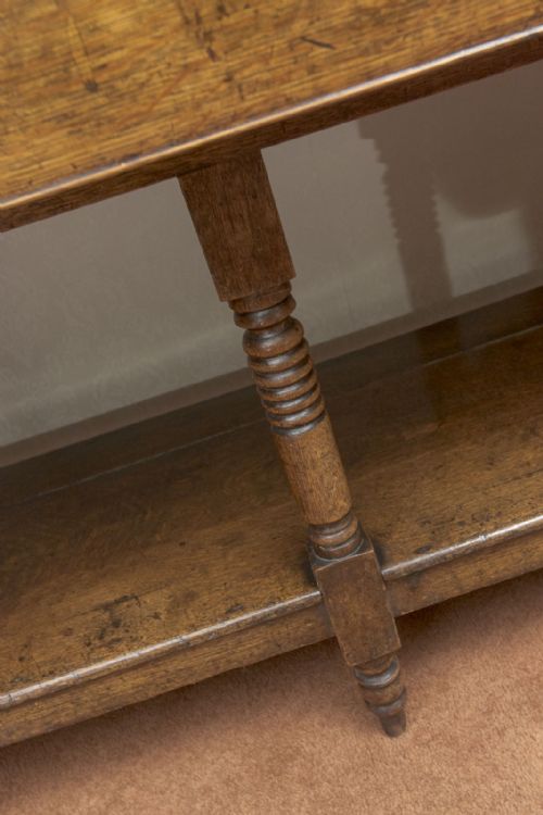 GOOD GEORGE III OAK DRESSER WITH RACK - ADDITIONAL PHOTO 4