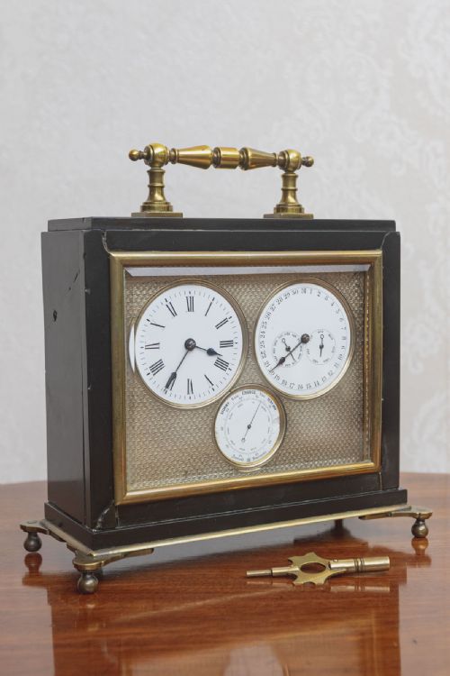 a very attractive french calendar clock - CATEGORY: ANTIQUE CLOCKS - DATED 19TH CENTURY