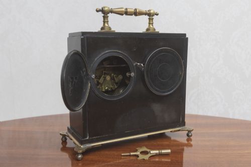 A VERY ATTRACTIVE FRENCH CALENDAR CLOCK - ADDITIONAL PHOTO 4