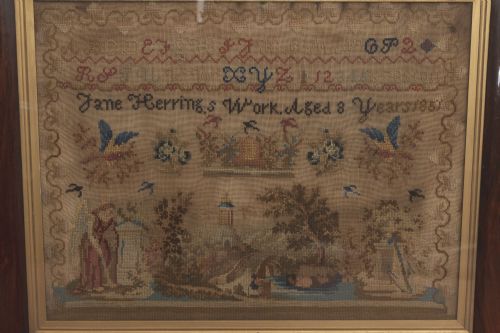 VICTORIAN FRAMED SAMPLER IN BERLIN WORK - ADDITIONAL PHOTO 2