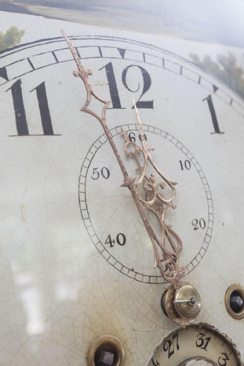 UNCOMMON LOCAL MADE LONG CASE CLOCK IN OAK BY ROBERT ULPH OF STALHAM - ADDITIONAL PHOTO 1
