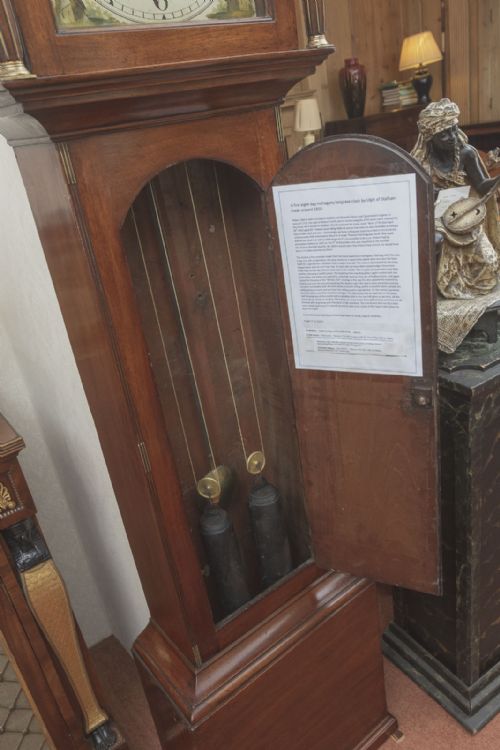 UNCOMMON LOCAL MADE LONG CASE CLOCK IN OAK BY ROBERT ULPH OF STALHAM - ADDITIONAL PHOTO 6