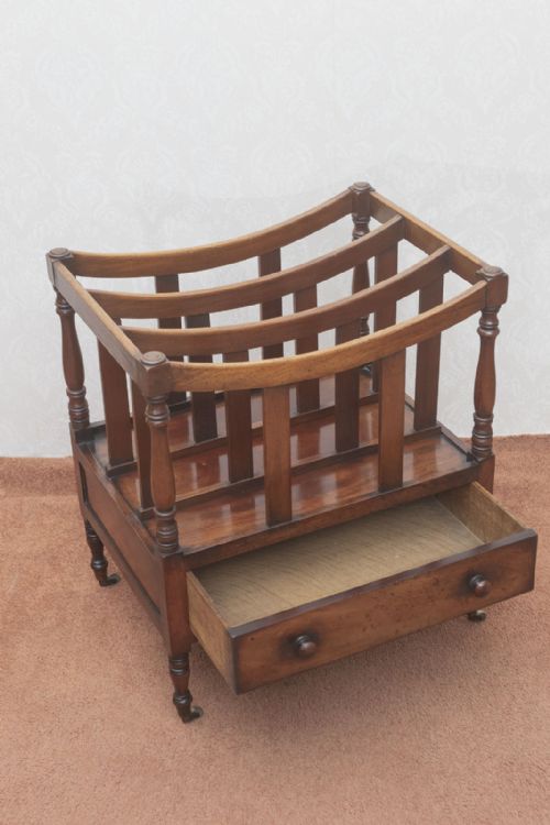 GEORGIAN MAHOGANY CANTERBURY - ADDITIONAL PHOTO 1
