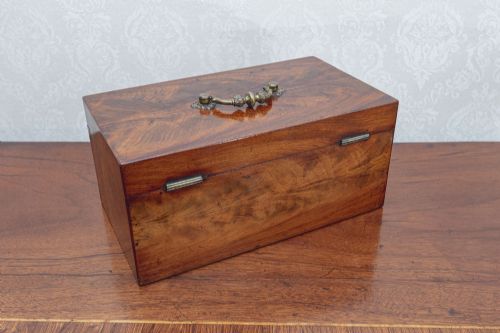 GEORGE III MAHOGANY TEA CADDY OF THE FINEST QUALITY - ADDITIONAL PHOTO 7
