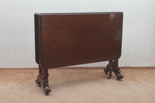 VERY STURDY MAHOGANY SUNDERLAND TABLE OF USEFUL SIZE - ADDITIONAL PHOTO 2