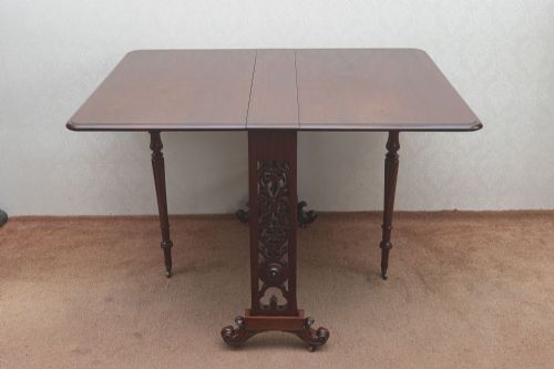 VERY STURDY MAHOGANY SUNDERLAND TABLE OF USEFUL SIZE - ADDITIONAL PHOTO 3