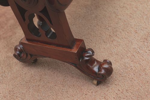 VERY STURDY MAHOGANY SUNDERLAND TABLE OF USEFUL SIZE - ADDITIONAL PHOTO 5