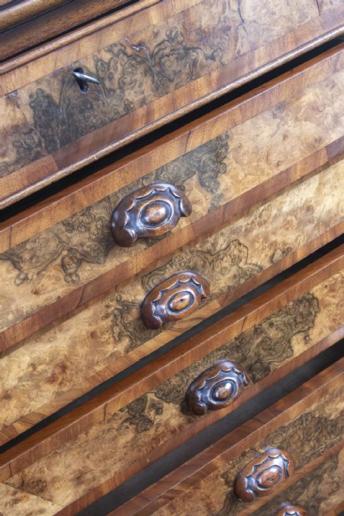 19TH CENTURY SEVEN DRAWER WELLINGTON CHEST - ADDITIONAL PHOTO 3