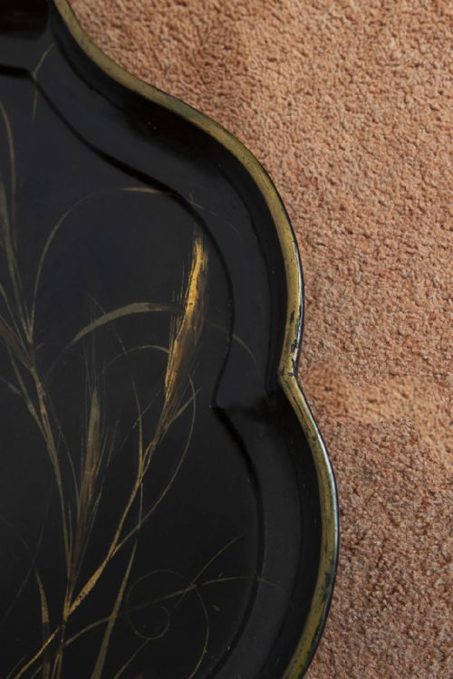 VERY LARGE PAPIERMCH AND LACQUER TRAY - ADDITIONAL PHOTO 3