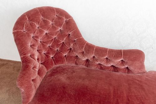 VICTORIAN SPOON BACK CHAISELONGUE - ADDITIONAL PHOTO 1