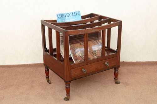 regency period rosewood canterbury - CATEGORY: ANTIQUE FURNITURE - DATED 19TH CENTURY