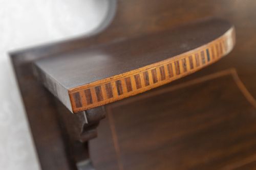 LATE 19TH CENTURY MAHOGANY INLAID DISPLAY CABINET - ADDITIONAL PHOTO 3