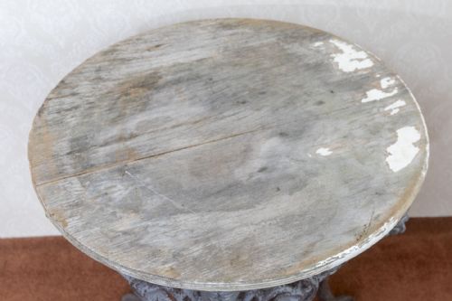 VICTORIAN CAST IRON PUB TABLE - ADDITIONAL PHOTO 2