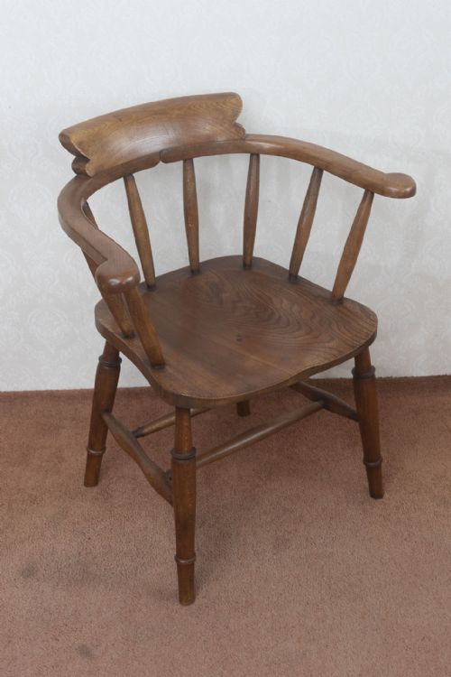 GOOD SOLID SMOKERS BOW CHAIR IN BIRCH WOOD - ADDITIONAL PHOTO 1