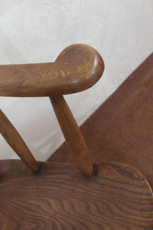 GOOD SOLID SMOKERS BOW CHAIR IN BIRCH WOOD - ADDITIONAL PHOTO 4