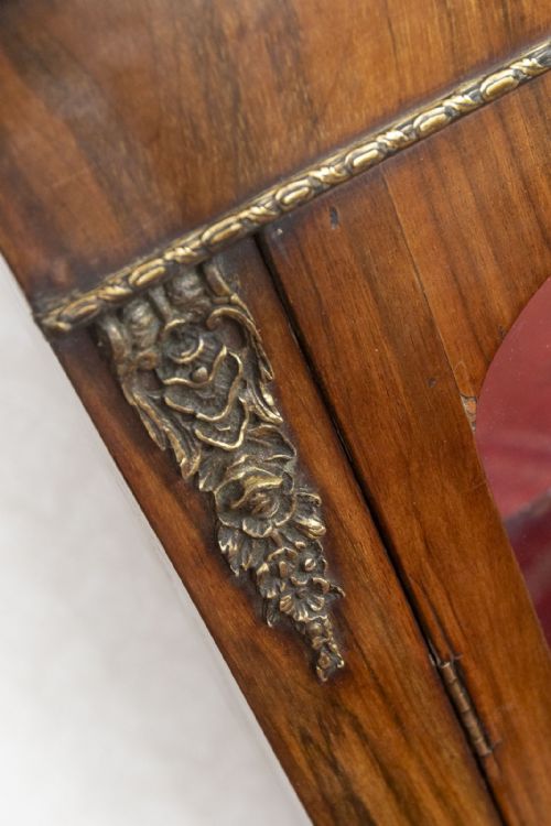 SMALL PRETTY WALNUT BOOKCASECABINET - ADDITIONAL PHOTO 2