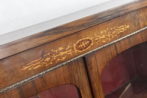 SMALL PRETTY WALNUT BOOKCASECABINET - ADDITIONAL PHOTO 4