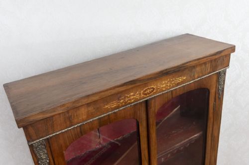 SMALL PRETTY WALNUT BOOKCASECABINET - ADDITIONAL PHOTO 5