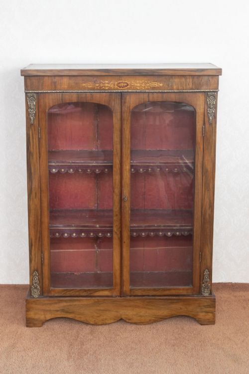 SMALL PRETTY WALNUT BOOKCASECABINET - ADDITIONAL PHOTO 7