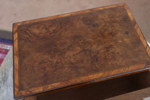 DELIGHTFUL BURR WALNUT COLLECTORS CABINET - ADDITIONAL PHOTO 5