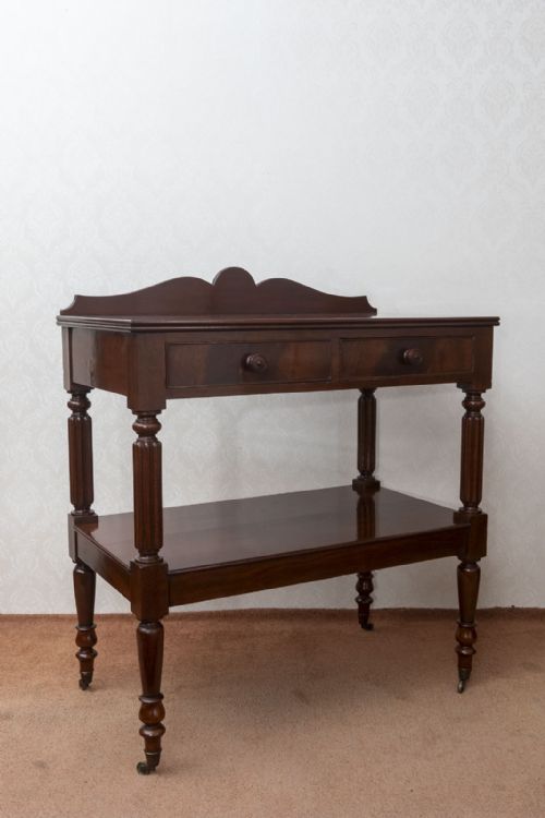DUMB WAITER IN MAHOGANY - ADDITIONAL PHOTO 1
