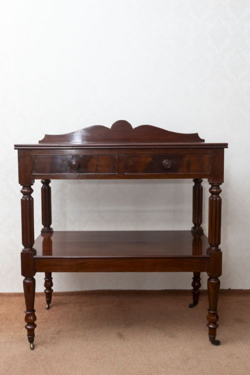 DUMB WAITER IN MAHOGANY - ADDITIONAL PHOTO 4
