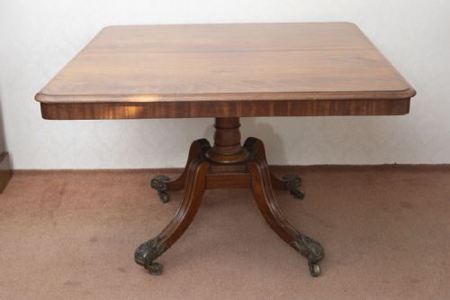 regency period mahogany breakfast table with tip up action - CATEGORY: ANTIQUE TABLES - DATED 19TH CENTURY