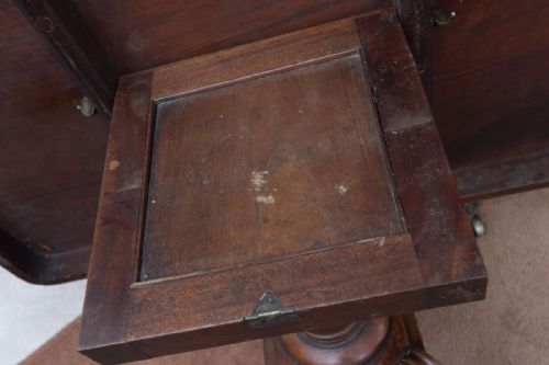 REGENCY PERIOD MAHOGANY BREAKFAST TABLE WITH TIP UP ACTION - ADDITIONAL PHOTO 8