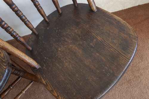 UNUSUAL PAIR OF HOOPBACK WINDSOR CHAIRS IN ASH - ADDITIONAL PHOTO 1