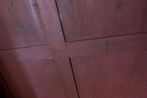 ANTIQUE MAHOGANY WARDROBE OF VERY UNUSUAL SIZE - ADDITIONAL PHOTO 3