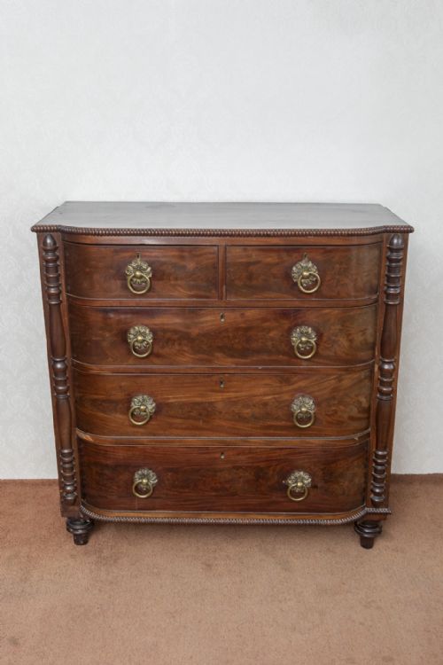 LARGE REGENCY PERIOD MAHOGANY DRESSING CHEST - ADDITIONAL PHOTO 1