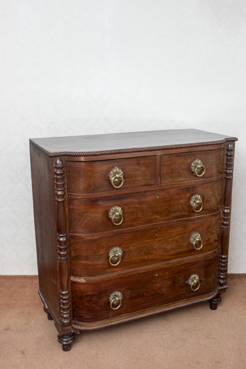 LARGE REGENCY PERIOD MAHOGANY DRESSING CHEST - ADDITIONAL PHOTO 9